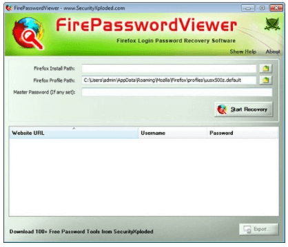 FirePasswordViewer 2022 Crack Mac Free Download Full Version Latest